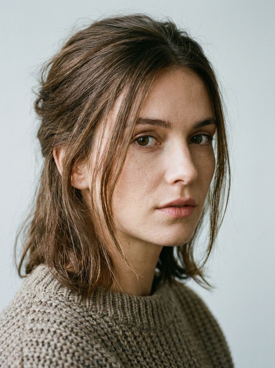 Mini French Twist für mittellange Haare - Silvester Frisuren mittellang